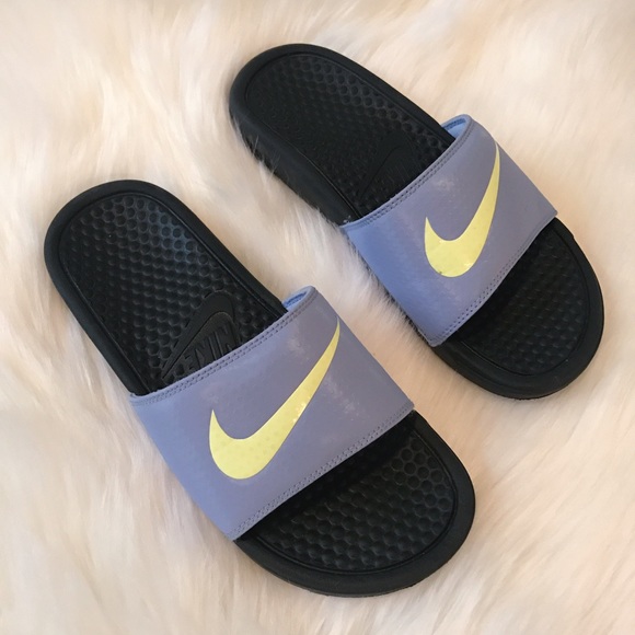 nike slides women purple